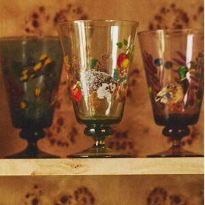 Nathalie Lete Marais Glass Goblet (4 Goblets)
